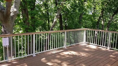 Newer deck w/no maintenance flooring and rail