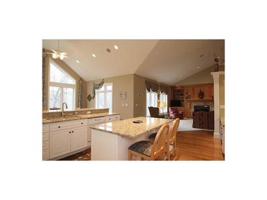 Kitchen. The open floor plan of the main floor