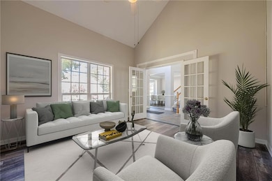 Vaulted, giant Living Room! Could be office too!