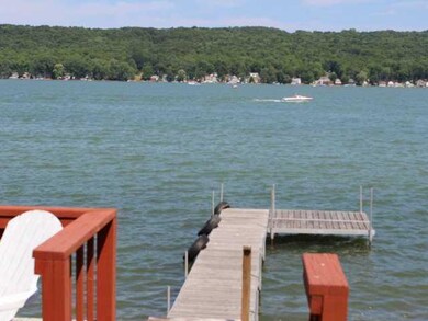 View. 50  of lake frontage right from your deck an