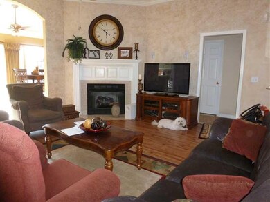 Living Room. GAS LOG FIREPLACE