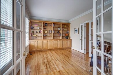 Office/Study with Hardwood Floors, Crown Molding, 