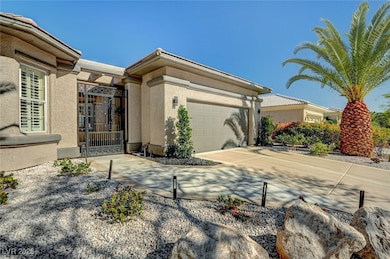 View of front facade featuring an attached garage,