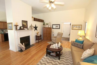 Living room looking back towards front door
