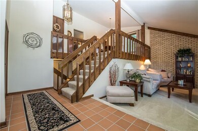 Beautiful, open entry way to living room.