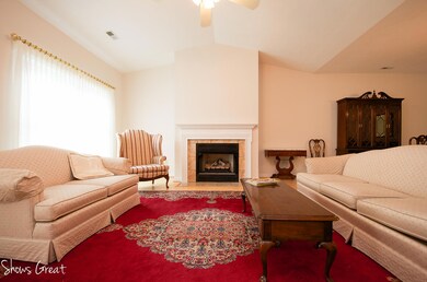 Living Room with Fireplace
