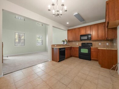 Granite countertops in kitchen