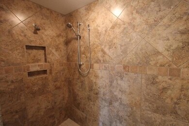 Tile walk-in shower