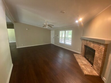 Nice family room with a fireplace.