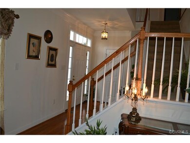 Stair case at foyer hallway
