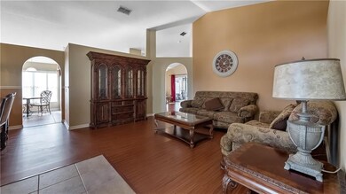 Volume ceilings provide for natural light.