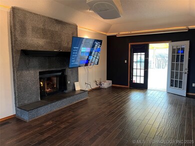Living area with TV
