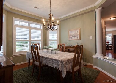 Alternate view of the dining room.