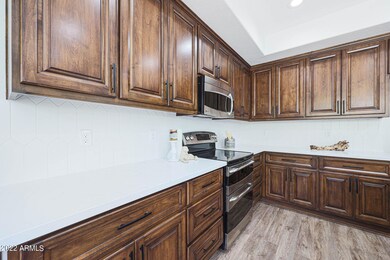 Kitchen with plenty of cabinet Space
