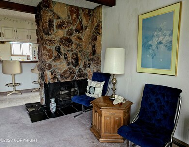 ROCK FIREPLACE