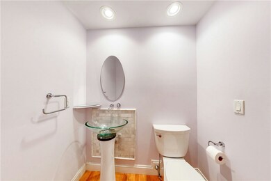 half bathroom on first floor