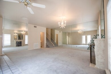 Living and dining combined.