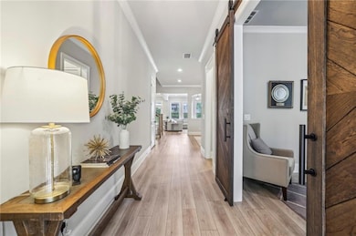 Gorgeous Barn Doors lead to what current owners us