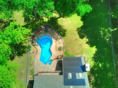 Bird's eye view of a pool