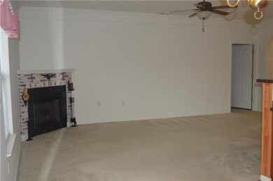Living Room with vent-less fireplace