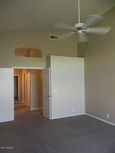 Master w/double doors Vaulted