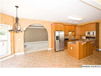 Open eat-in kitchen.