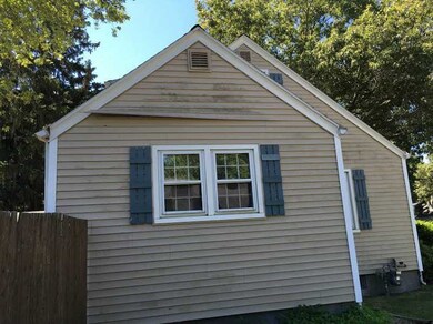 Exterior Front. Side of house