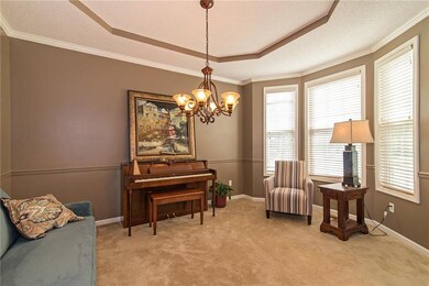 To your right is the formal dining room: recessed 