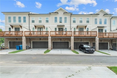 Two car rear entry garage compliments this beautif