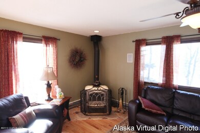 Living room wood stove