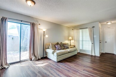 Lots of natural light. Sliding glass doors open to