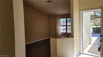 Front living room with vaulted ceiling