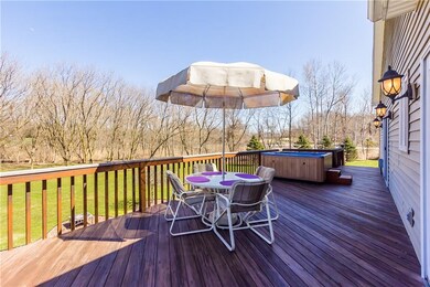 Entertain on the expansive deck with hot tub