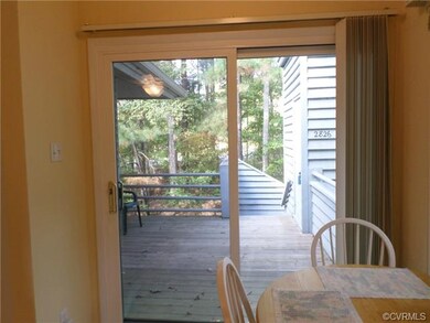 View from kitchen to deck