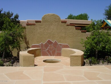 Firepit with seating area