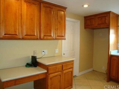 Closer view of kitchen cabinets