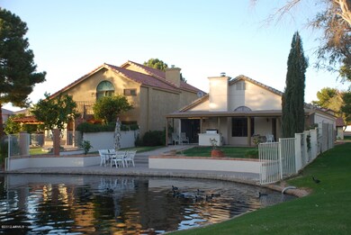 View of back of home from water