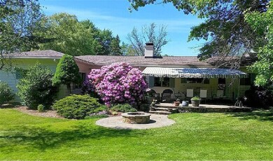 Summer view of the back exterior...flagstone patio