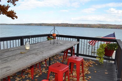 Party on boathouse deck