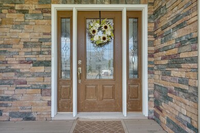Front door & stone