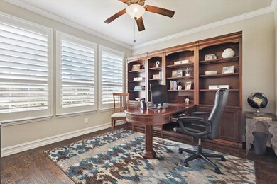 Office area with French Doors for privacy featurin