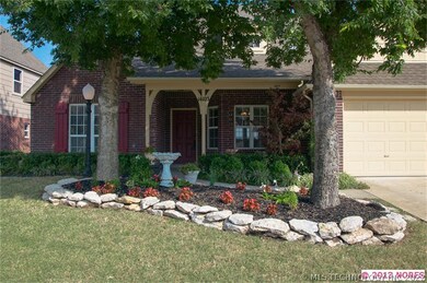 Beautifuly landscaped front entry