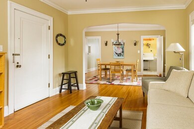 Nice open spaces and charming original details.