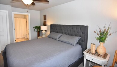 Bedroom with attached bathroom