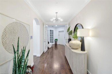 Condo entry wood flooring