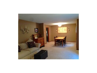 Open Living and Dining room.
