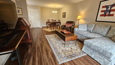 Combination living/dining room.