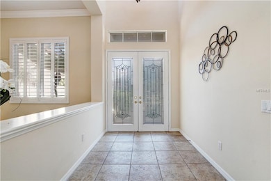 Fabulous glass double doors add light and beauty t