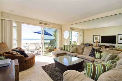 Travertine floors in the open & inviting living ro