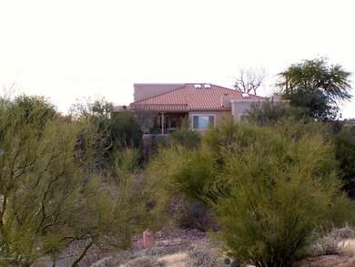View of Home from Street Below.